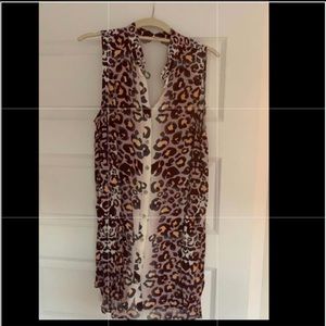 Mara Hoffman 100% silk button down dress